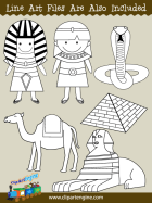Ancient Egypt Clip Art for Personal and Commercial Use